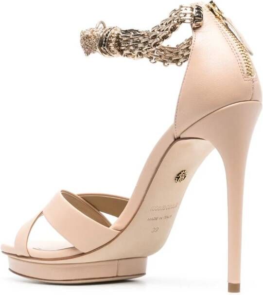 Roberto Cavalli Leren sandalen Beige