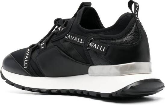 Roberto Cavalli Sneakers met logoprint Zwart