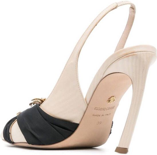 Roberto Cavalli Slingback pumps Beige