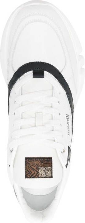 Roberto Cavalli Sneakers met chunky zool Wit