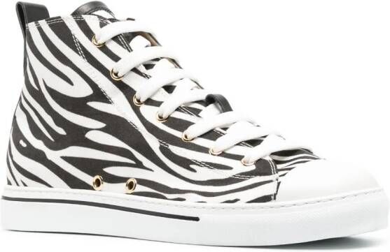 Roberto Cavalli Sneakers met zebraprint Wit