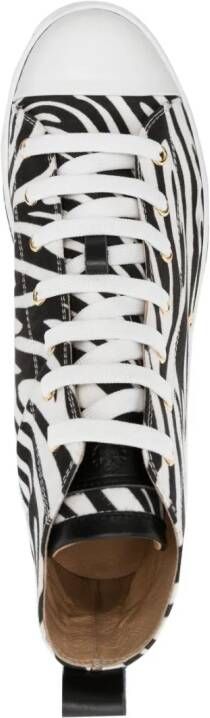 Roberto Cavalli Sneakers met zebraprint Wit