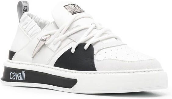 Roberto Cavalli Tijger low-top sneakers Wit