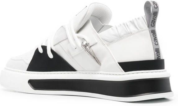 Roberto Cavalli Tijger low-top sneakers Wit