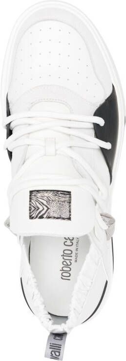 Roberto Cavalli Tijger low-top sneakers Wit