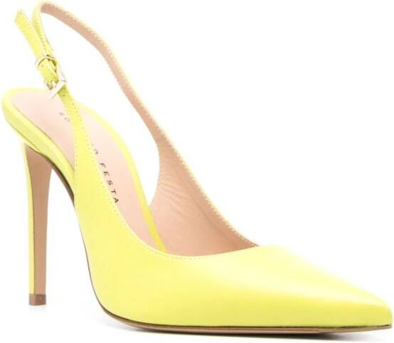 Roberto Festa Leren pumps Groen