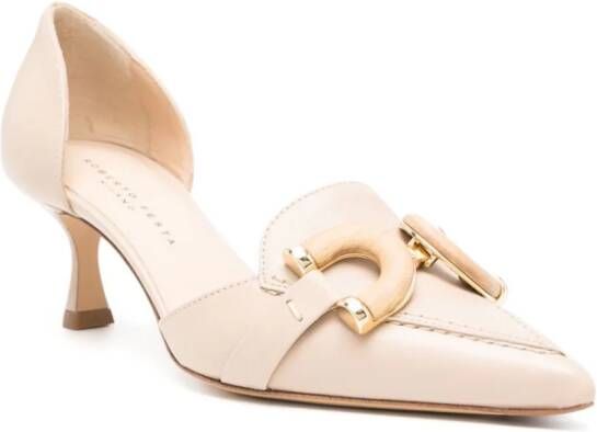 Roberto Festa Agea pumps met gespdetail Beige