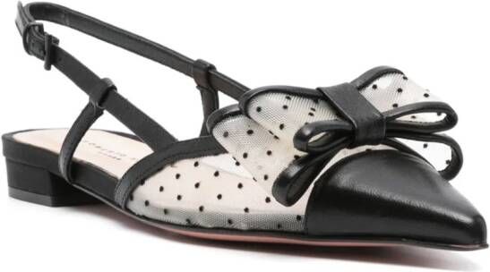 Roberto Festa Daisys slingback ballerina's Zwart