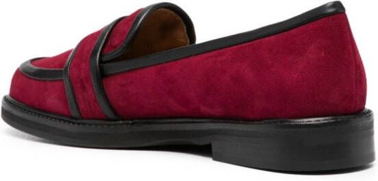 Roberto Festa Every leren loafers Rood