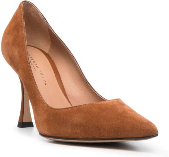 Roberto Festa Lory pumps met puntige neus Bruin