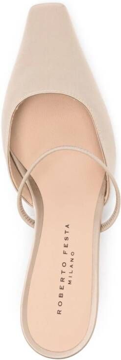 Roberto Festa Posik 50mm slingback pumps Beige