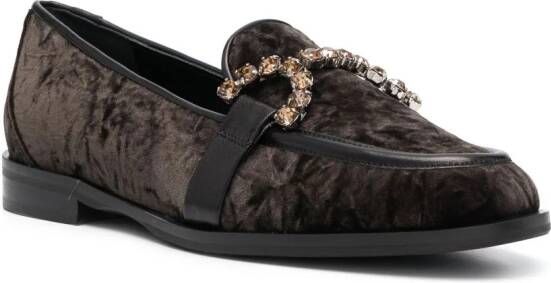 Roberto Festa Ruby fluwelen loafers Groen