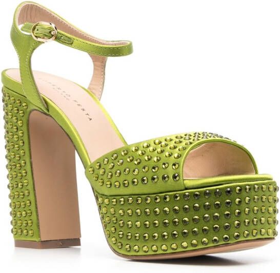 Roberto Festa Sandalen met spikes Groen