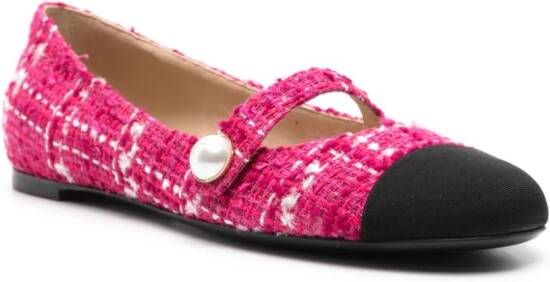 Roberto Festa Tweed ballerina's Roze