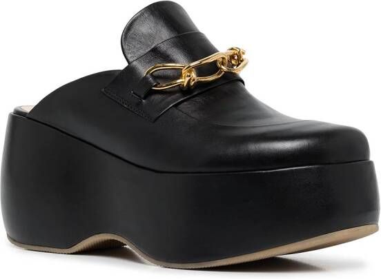 Rosetta Getty Loafers met plateauzool Zwart