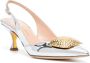 Rupert Sanderson Marshall metallic slingbacks pumps - Thumbnail 2