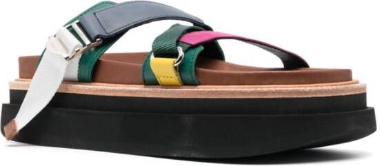 sacai Sandalen met open neus Zwart