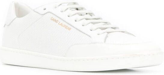 Saint Laurent Court Classic SL 10 leren sneakers Wit