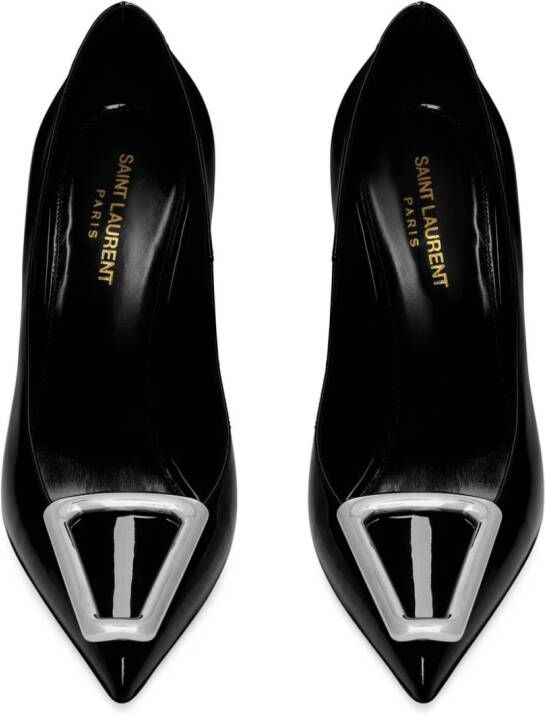 Saint Laurent Avenue lakleren pumps Zwart