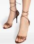 Saint Laurent Babylone 90 mm leren sandalen Rood - Thumbnail 5