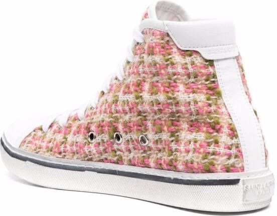 Saint Laurent Bedford high-top sneakers Roze