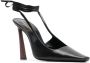 Saint Laurent Leren pumps Zwart - Thumbnail 2