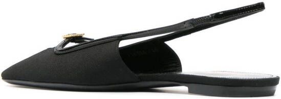 Saint Laurent Slingback muiltjes Zwart