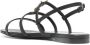 Saint Laurent Cassandra leren sandalen Zwart - Thumbnail 3