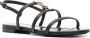 Saint Laurent Cassandra sandalen met logoplakkaat Zwart - Thumbnail 2