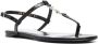 Saint Laurent Cassandra sandalen met open teen Zwart - Thumbnail 2