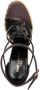 Saint Laurent Cassandra sandalen met sleehak Bruin - Thumbnail 4