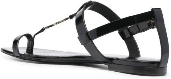 Saint Laurent Cassandra sandalen Zwart