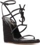 Saint Laurent Cassandra 115mm sandalen met sleehak Zwart - Thumbnail 2