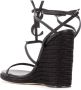 Saint Laurent Cassandra 115mm sandalen met sleehak Zwart - Thumbnail 3