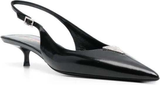 Saint Laurent Cherish pumps verfraaid met stras Zwart