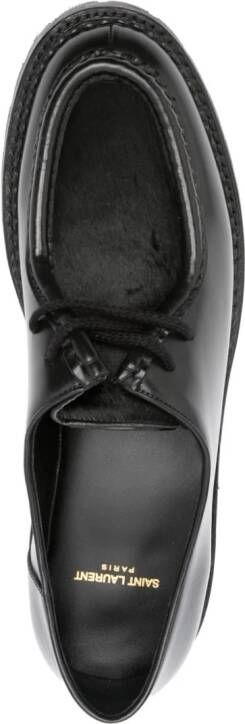 Saint Laurent Cruise leren Oxford schoenen Zwart