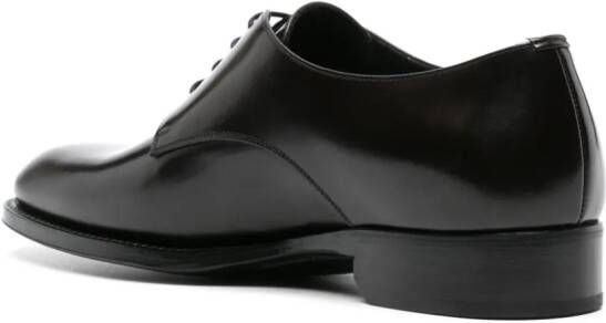 Saint Laurent Derby schoenen van lakleer Zwart