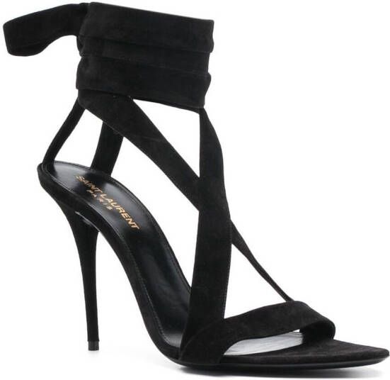 Saint Laurent Deva sandalen Zwart