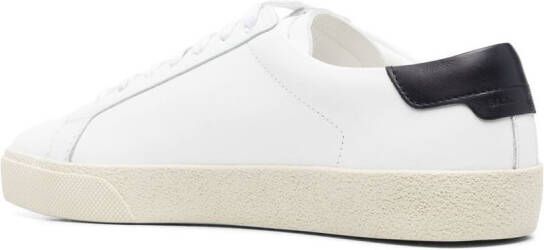 Saint Laurent Sneakers met geborduurd logo Wit