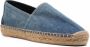 Saint Laurent Espadrilles met geborduurd logo Blauw - Thumbnail 2