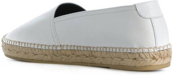 Saint Laurent espadrilles met logo-reliëf Wit