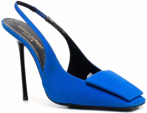 Saint Laurent George pumps met vierkante neus Blauw