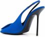 Saint Laurent George pumps met vierkante neus Blauw - Thumbnail 3