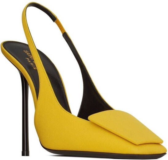 Saint Laurent George slingback pumps Geel