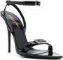 Saint Laurent Gippy sandalen met gesp Zwart - Thumbnail 2