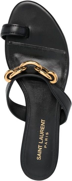 Saint Laurent Jota sandalen Zwart