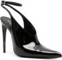 Saint Laurent Kendall 110mm pumps met gelakte afwerking Zwart - Thumbnail 2