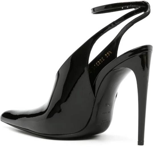 Saint Laurent Kendall 110mm pumps met gelakte afwerking Zwart