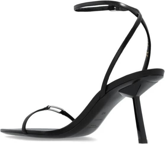 Saint Laurent Kitty sandalen Zwart