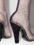 Saint Laurent Koller laarzen met kristalnet Zwart - Thumbnail 5